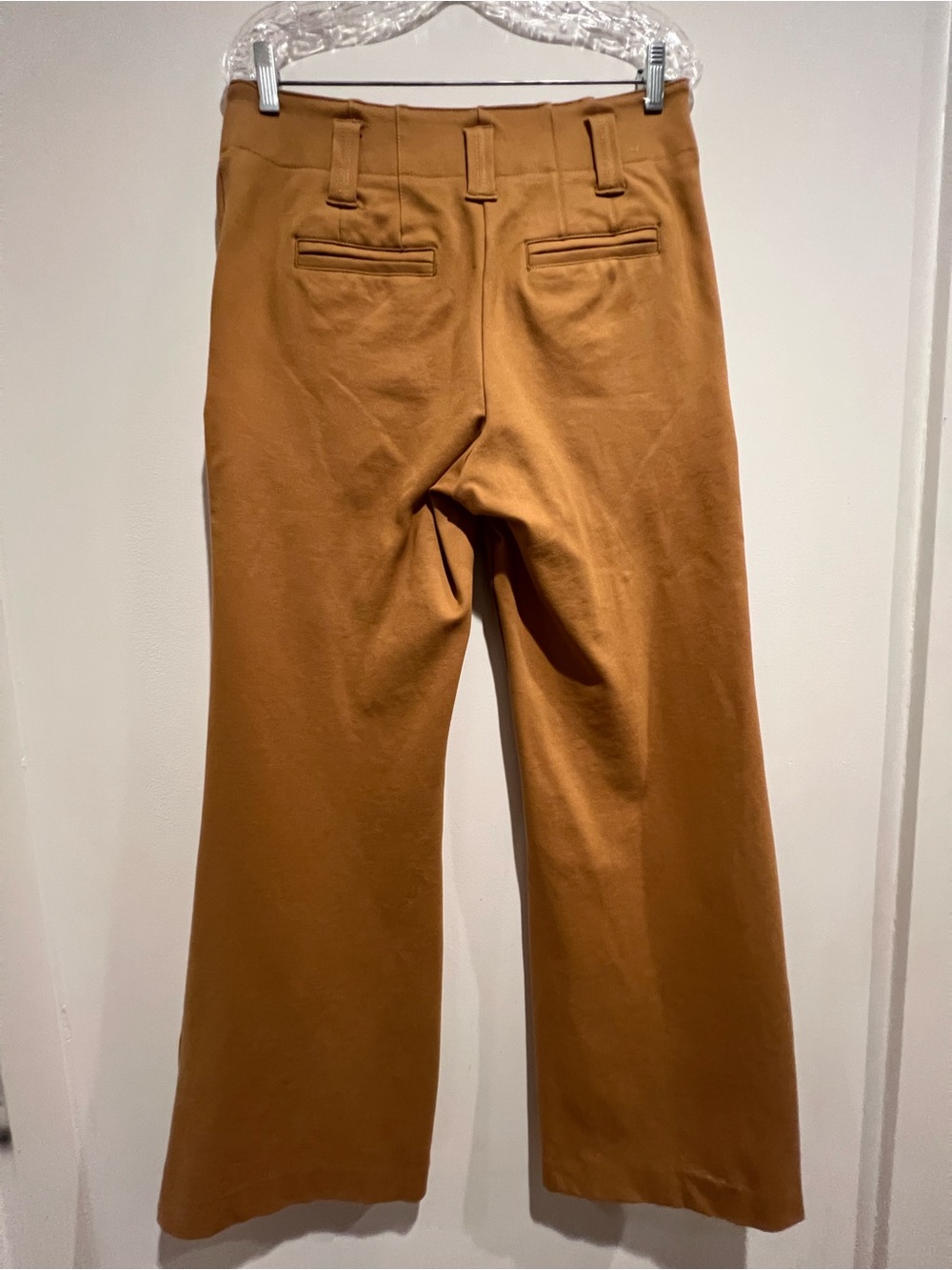 Maeve Wide Leg Knit Pants Size 8 Camel High Rise Anthropologie Trousers - Picture 3 of 6